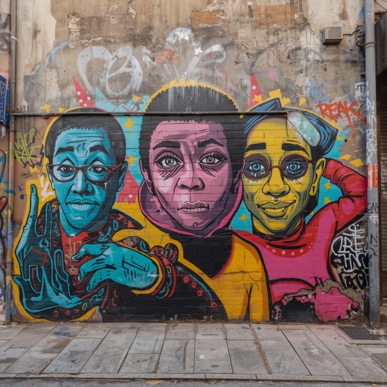 Lucid_Origin_A_vibrant_street_art_mural_depicting_common_issue_2